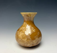 Load image into Gallery viewer, Iced Caramel Crystalline Glazed Mini Vase #2