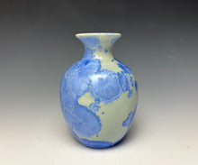 Load image into Gallery viewer, Powder Blue Crystalline Glazed Mini Vase 3