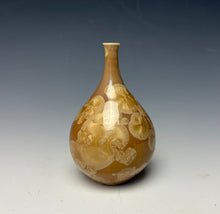 Load image into Gallery viewer, Iced Caramel Crystalline Glazed Mini Vase #4