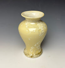 Load image into Gallery viewer, Cream Crystalline Glazed Vase