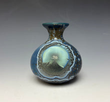 Load image into Gallery viewer, Cobalt Galaxy Crystalline Glazed Mini Vase 2