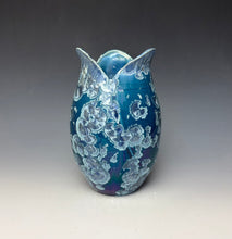 Load image into Gallery viewer, Tulip Vase- Atlantic Storm Blue #2