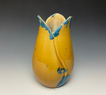Load image into Gallery viewer, Tulip Vase- Blue and Orange #6