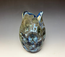 Load image into Gallery viewer, Tulip Vase- Cobalt Galaxy #2