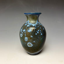 Load image into Gallery viewer, Cobalt Galaxy Crystalline Glazed Mini Vase 4