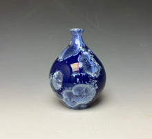 Load image into Gallery viewer, Winter Sky Blue Crystalline Glazed Mini Vase #2