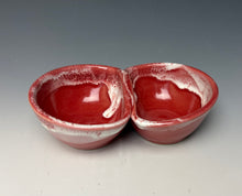 Load image into Gallery viewer, Double Dip Dish- Bright Red