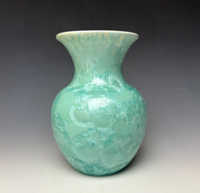 Load image into Gallery viewer, Light Green Crystalline Glazed Vase #1