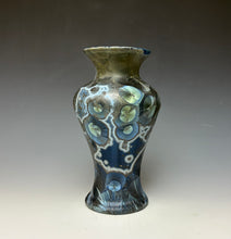 Load image into Gallery viewer, Cobalt Galaxy Crystalline Glazed Vase