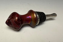 Load image into Gallery viewer, Crystalline Glazed Bottle Stopper- Ruby #2