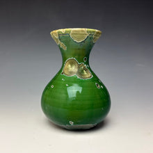 Load image into Gallery viewer, Green Galaxy Crystalline Glazed Mini Vase