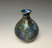 Load image into Gallery viewer, Cobalt Galaxy Crystalline Glazed Mini Vase 8