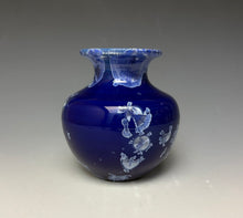 Load image into Gallery viewer, Winter Sky Blue Crystalline Glazed Mini Vase #3