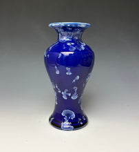 Load image into Gallery viewer, Winter Sky Blue Crystalline Glazed Vase 4