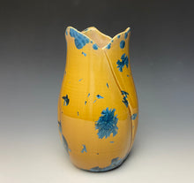 Load image into Gallery viewer, Tulip Vase- Blue and Orange #3