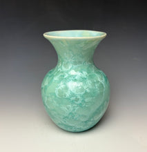 Load image into Gallery viewer, Light Green Crystalline Glazed Vase #1