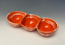 Load image into Gallery viewer, Triple Dip Dish- Intense Orange