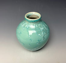 Load image into Gallery viewer, Light Green Crystalline Glazed Mini Vase #6