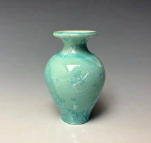 Load image into Gallery viewer, Light Green Crystalline Glazed Mini Vase #5
