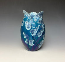 Load image into Gallery viewer, Tulip Vase- Atlantic Storm Blue #2