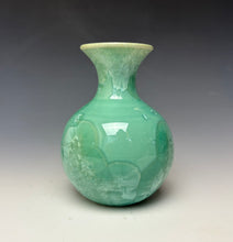 Load image into Gallery viewer, Light Green Crystalline Glazed Mini Vase