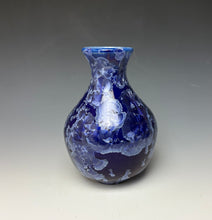 Load image into Gallery viewer, Winter Sky Blue Crystalline Glazed Vase 3