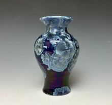 Load image into Gallery viewer, Winter Sky Blue Crystalline Glazed Mini Vase #2