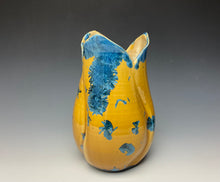 Load image into Gallery viewer, Tulip Vase- Blue and Orange #13