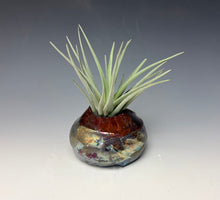 Load image into Gallery viewer, Rainbow Copper Raku Mini AirPlant Vase #8