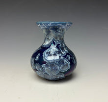 Load image into Gallery viewer, Winter Sky Blue Crystalline Glazed Mini Vase 7
