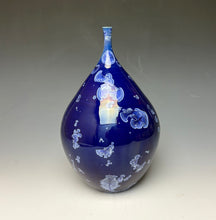 Load image into Gallery viewer, Winter Sky Blue Crystalline Teardrop