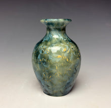 Load image into Gallery viewer, Light Blue Crystalline Glazed Mini Vase