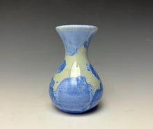 Load image into Gallery viewer, Powder Blue Crystalline Glazed Mini Vase