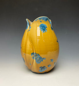 Tulip Vase- Blue and Orange #15