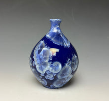 Load image into Gallery viewer, Winter Sky Blue Crystalline Glazed Mini Vase #2