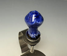 Load image into Gallery viewer, Crystalline Glazed Bottle Stopper- Winter Sky Blue #2