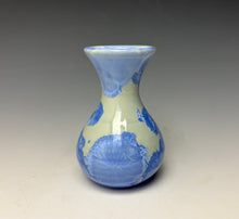 Load image into Gallery viewer, Powder Blue Crystalline Glazed Mini Vase