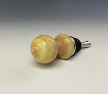 Load image into Gallery viewer, Crystalline Glazed Bottle Stopper- Gold #1