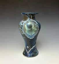 Load image into Gallery viewer, Cobalt Galaxy Crystalline Glazed Vase 2