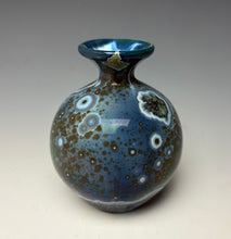 Load image into Gallery viewer, Cobalt Galaxy Crystalline Glazed Mini Vase 5