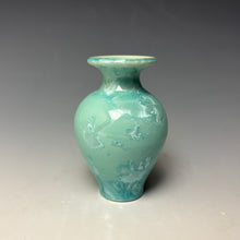 Load image into Gallery viewer, Light Green Crystalline Glazed Mini Vase #5