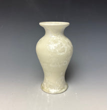 Load image into Gallery viewer, White Crystalline Glazed Mini Vase