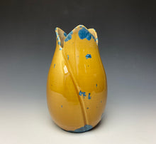 Load image into Gallery viewer, Tulip Vase- Blue and Orange #12
