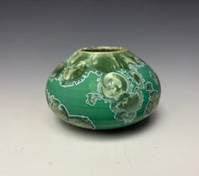Load image into Gallery viewer, Emerald Green Crystalline Glazed Mini Vase 9