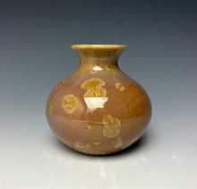 Load image into Gallery viewer, Iced Caramel Crystalline Glazed Vase