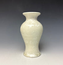 Load image into Gallery viewer, White Crystalline Glazed Mini Vase