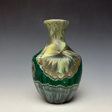 Load image into Gallery viewer, Green Galaxy Crystalline Glazed Mini Vase 3
