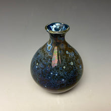 Load image into Gallery viewer, Cobalt Galaxy Crystalline Glazed Mini Vase 8