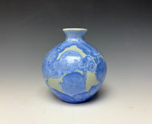 Load image into Gallery viewer, Powder Blue Crystalline Glazed Mini Vase 2