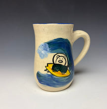 Load image into Gallery viewer, Surfer Pig Mug- Bright Blue